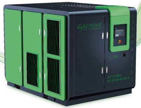 Adaptiver zweistufiger Schraubenluftkompressor PM VSD